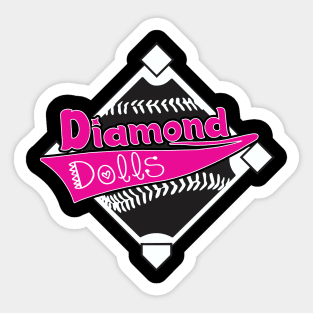 Diamond Dolls Softball Sticker